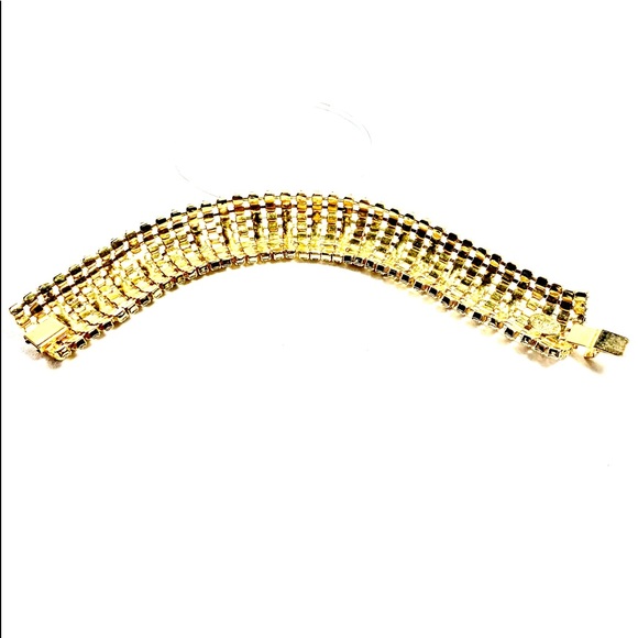 SOLD.  Vintage Siluane Rhinestone Bracelet - Picture 3 of 4